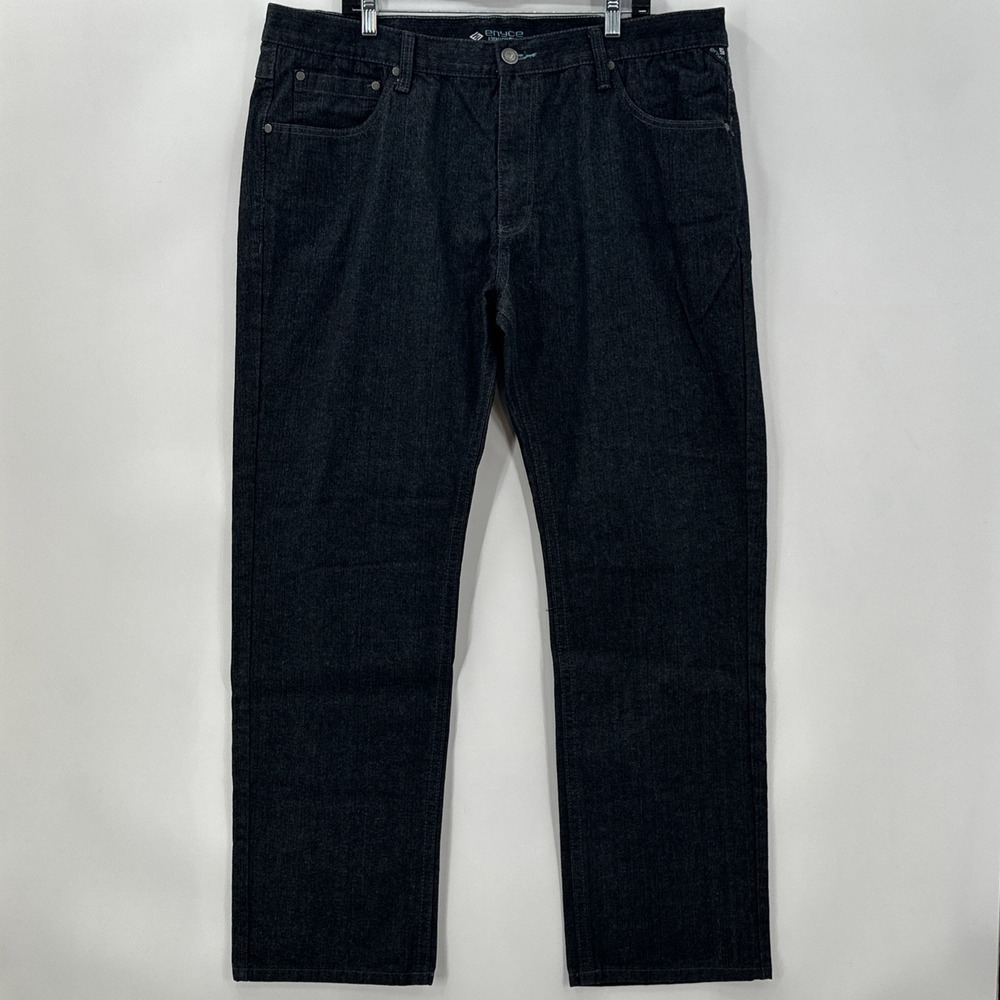 Enyce Clothing Co Mens Baggy Jeans Size 42x33 Black Denim Wide Leg Y2K Hip Hop